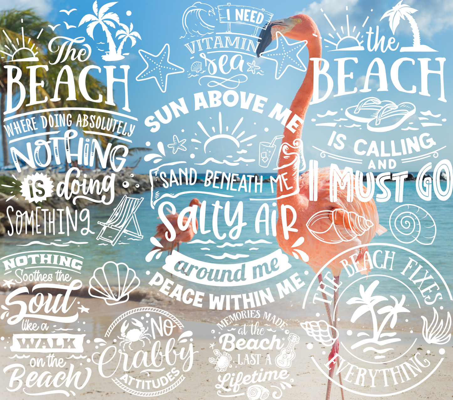 Beach Words Tumbler