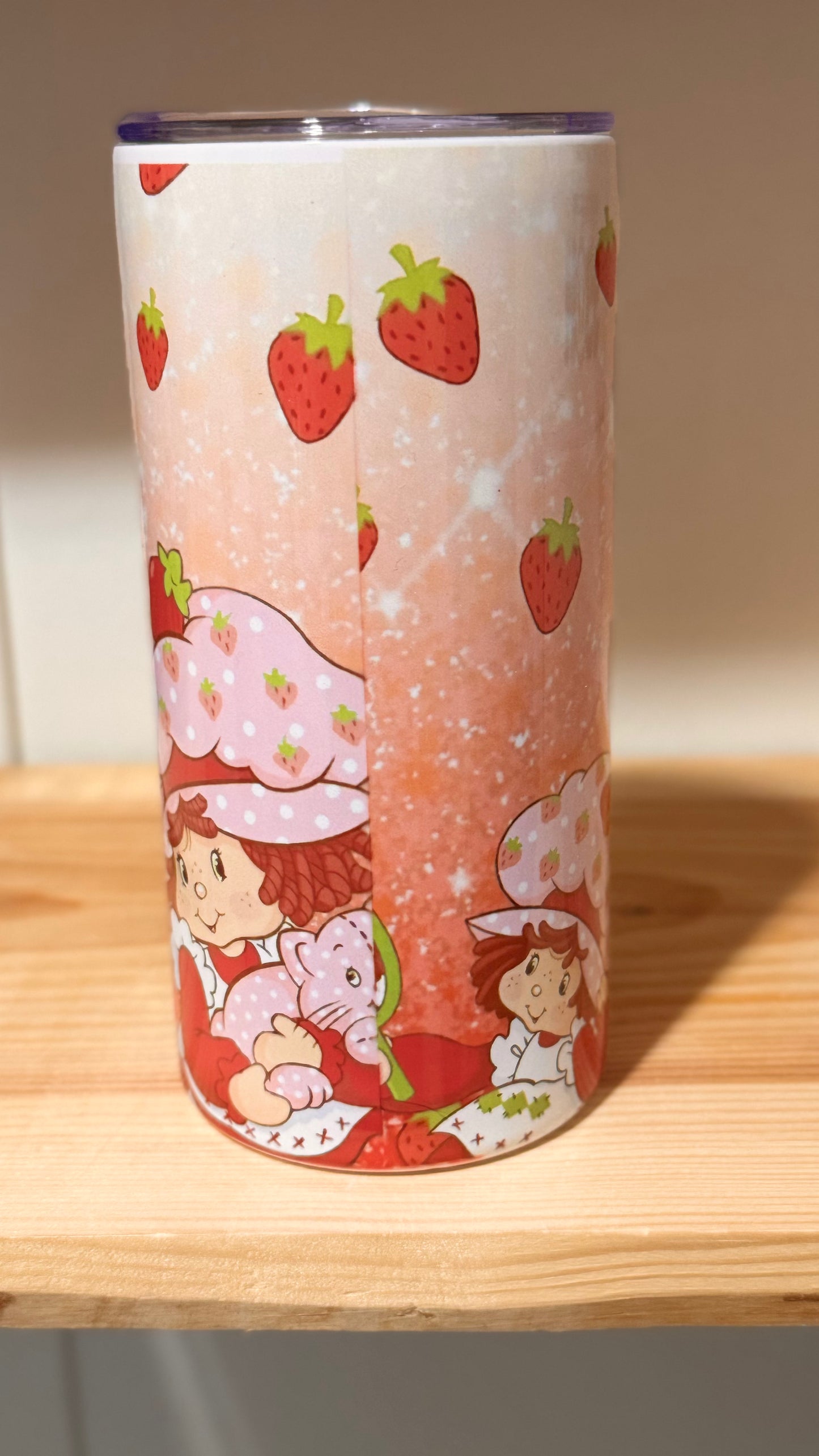 15oz kids Strawberry Shortcake tumbler