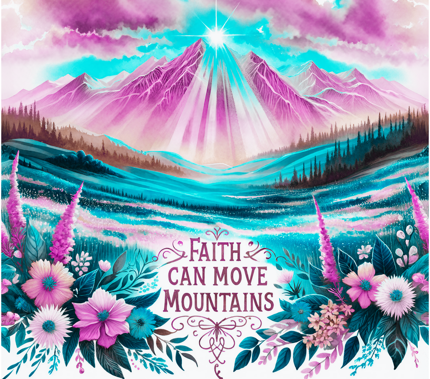 20oz Faith Can Move Mountains Tumbler
