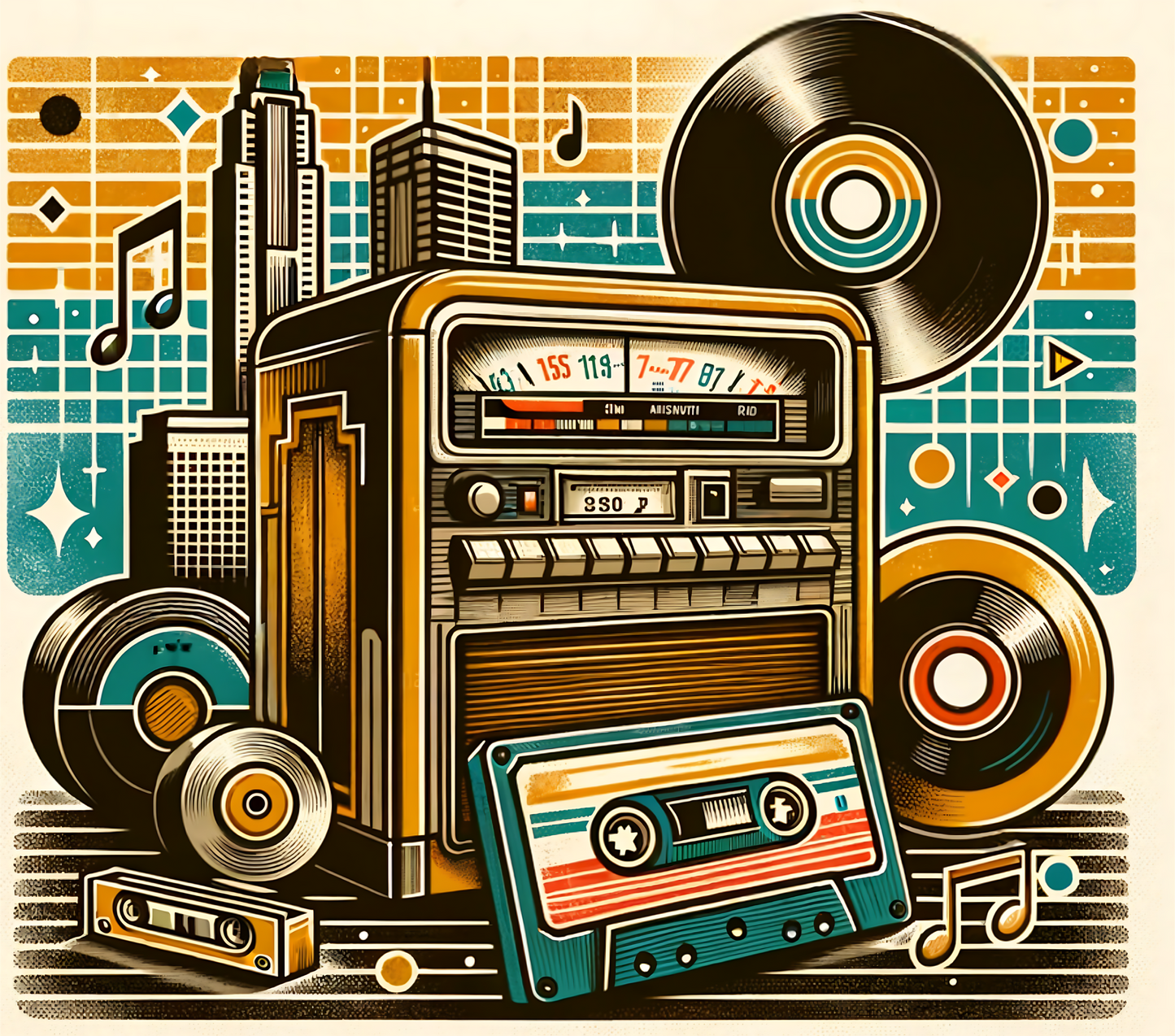 Retro Music Tumbler