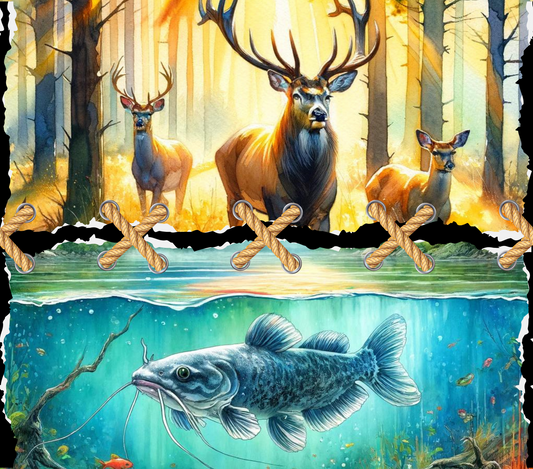 20oz Deer / Catfish tumbler