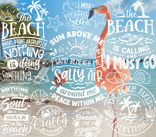 Beach Words Tumbler