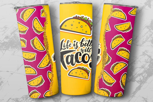 20 oz Life’s Better With Tacos Tumbler