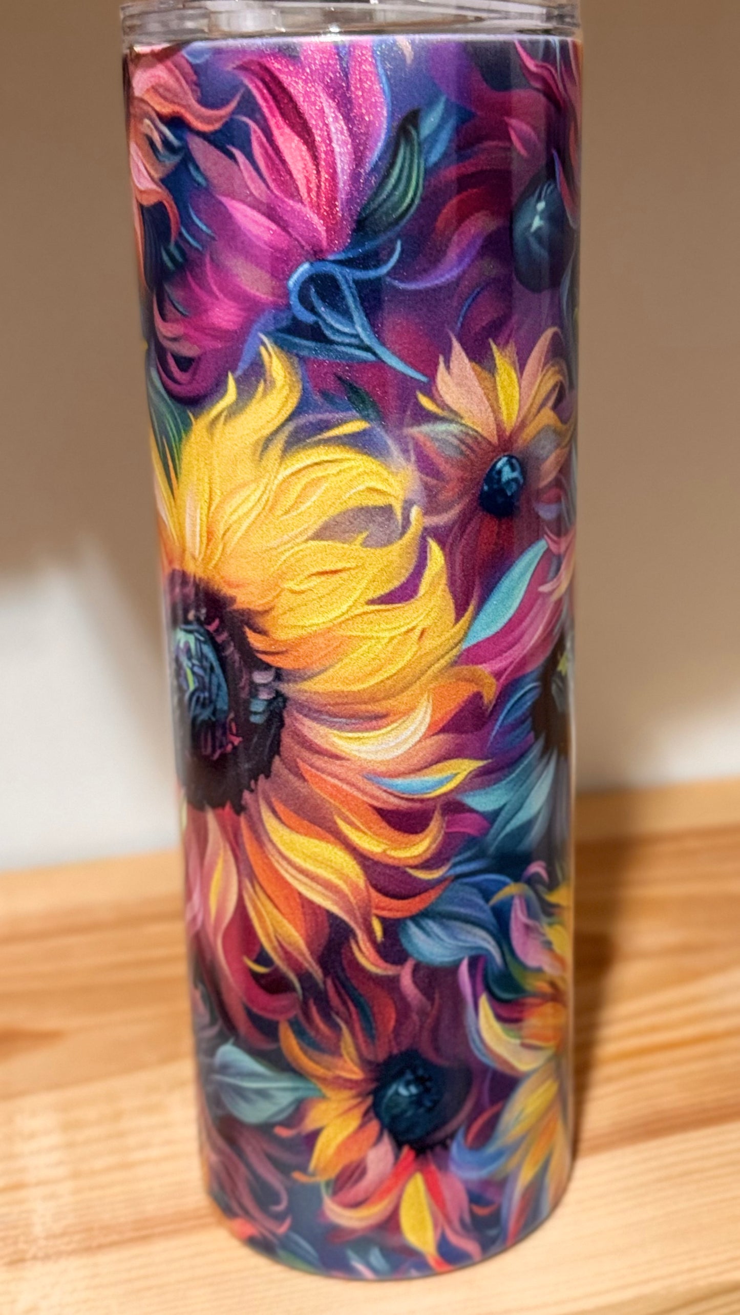 20oz Holographic Sunflowers