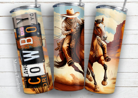 20oz Rodeo Cowboy Tumbler