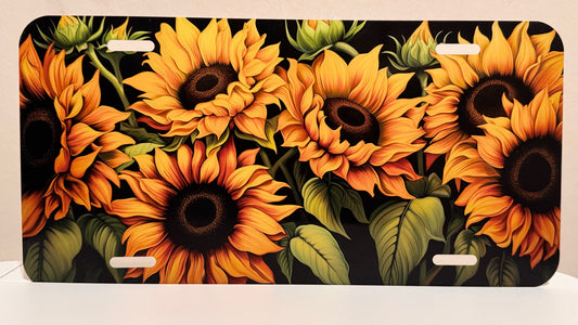 Sunflowers Car Tag