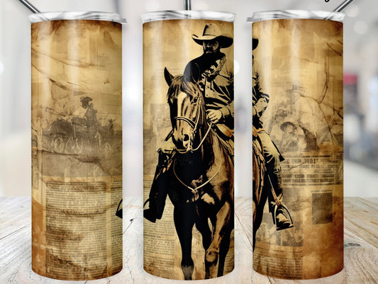 20oz Cowboy 3 Tumbler