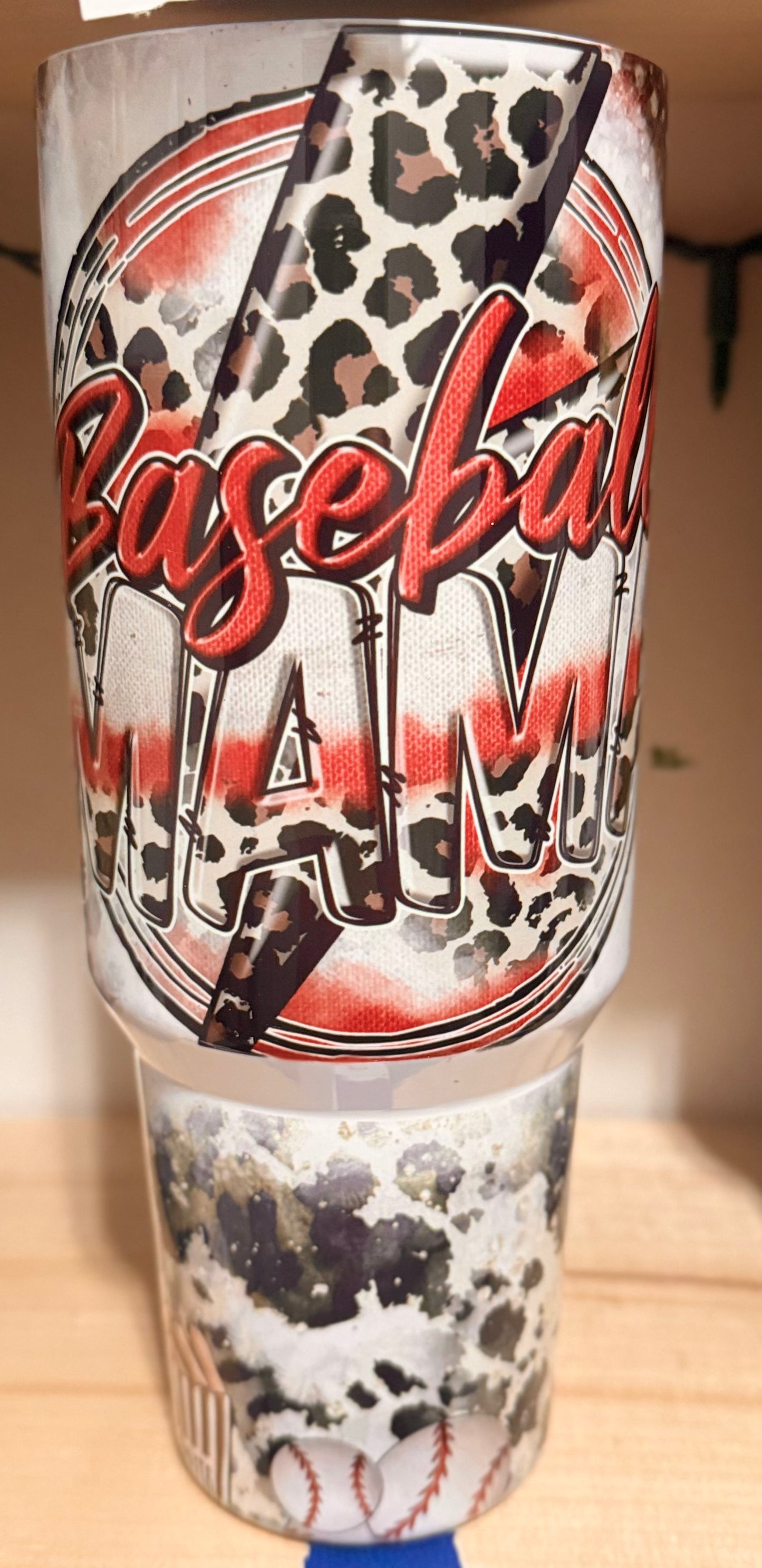 40oz Baseball Mama tumbler