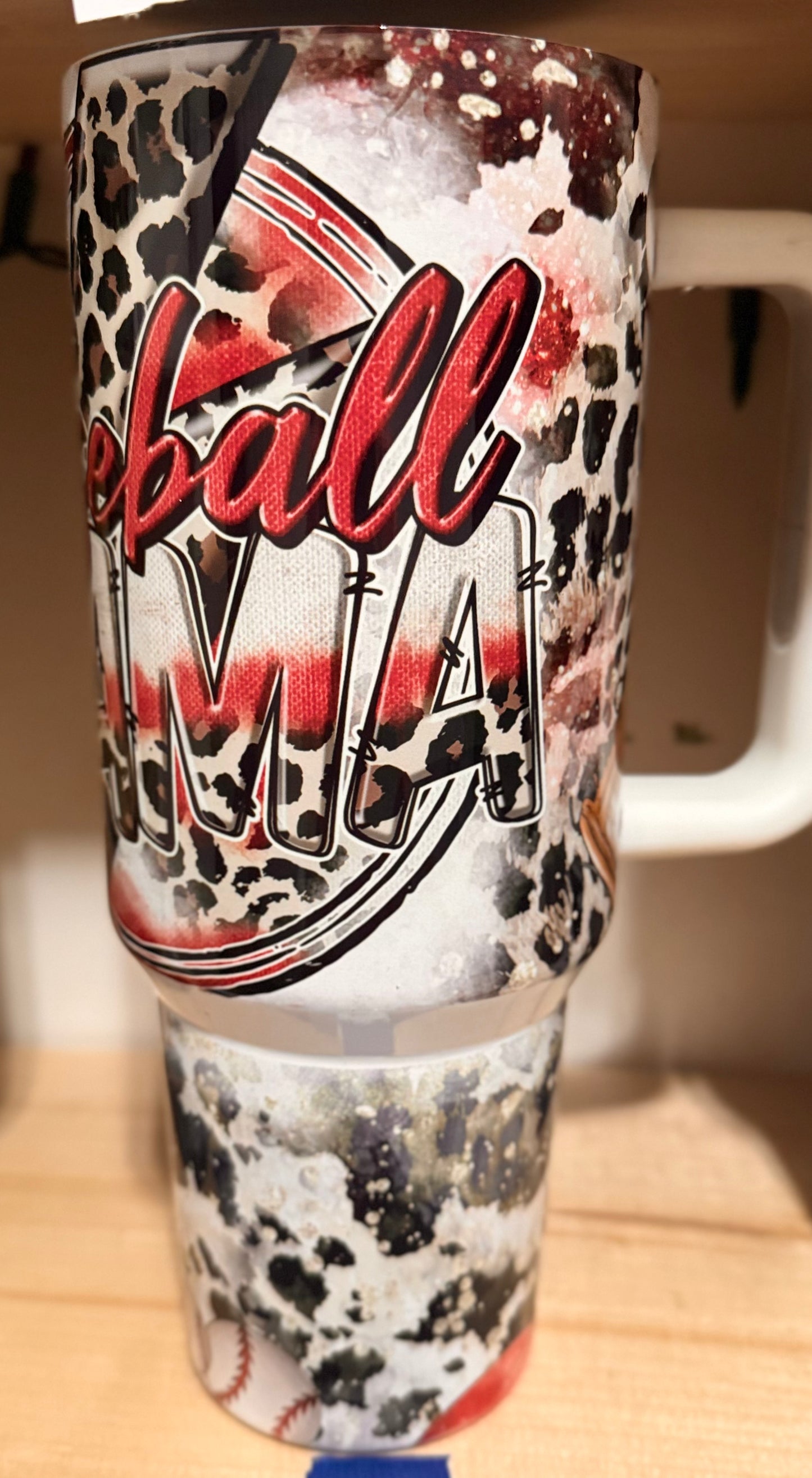 40oz Baseball Mama tumbler