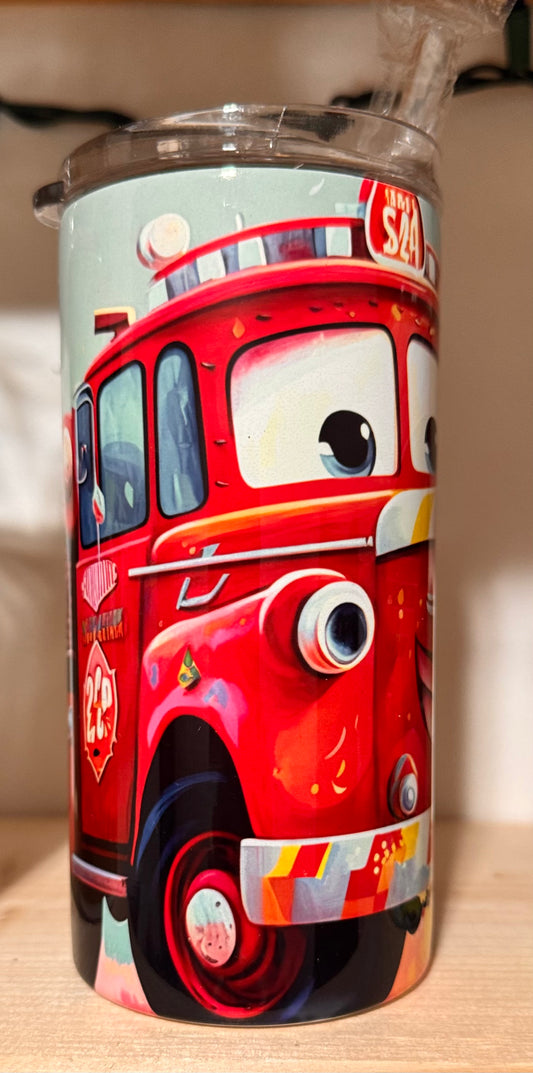 15oz Kids Fire Truck Tumbler