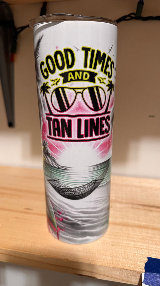 20oz Good Times Tan Lines Tumbler