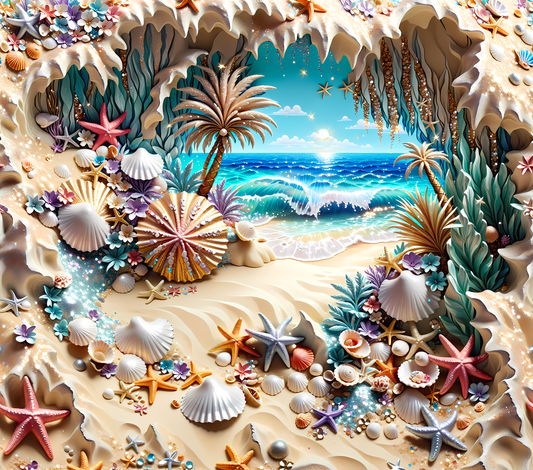 3D Beach Tumbler