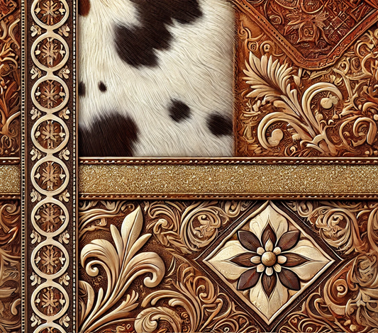 20oz Cowhide / Aztec Tumbler