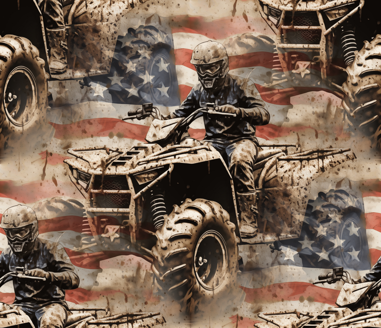20oz ATV American Flag
